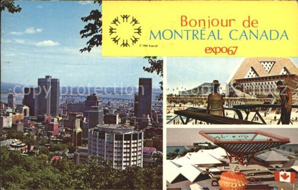 Montreal Quebec Expo 1967 Pavillon du Canada Pavillons
