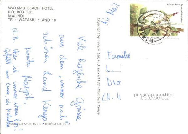 Malindi Watamu Beach Hotel – Bild 2