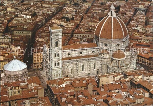 Firenze Florenz Fliegeraufnahme vom Dom