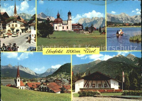 Seefeld Tirol Schmuckkastel Seekirchl gegen Wetterste