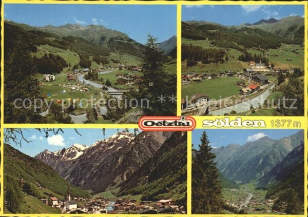 Soelden Oetztal Fliegeraufnahme Panorama