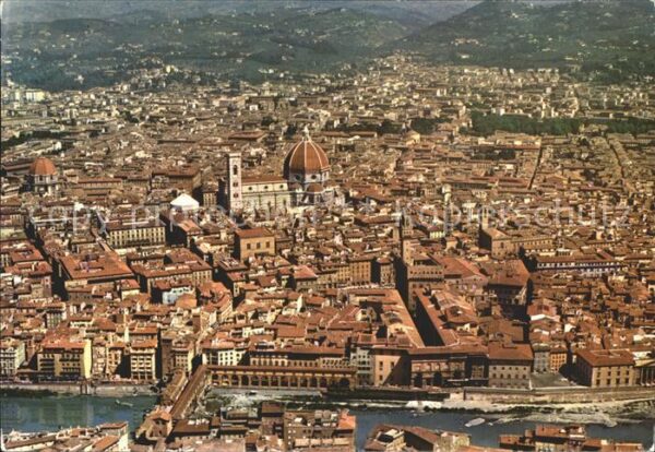 Firenze Florenz Fliegeraufnahme mit Dom