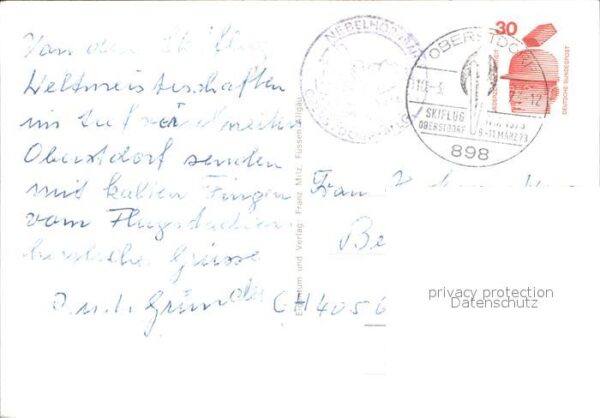 Oberstdorf Skiflug Weltmeisterschaft 1973 Schanze – Bild 2