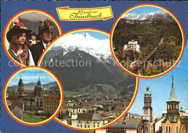 Innsbruck Tiroler Trachtenpaar Jesuitenkirche Hun