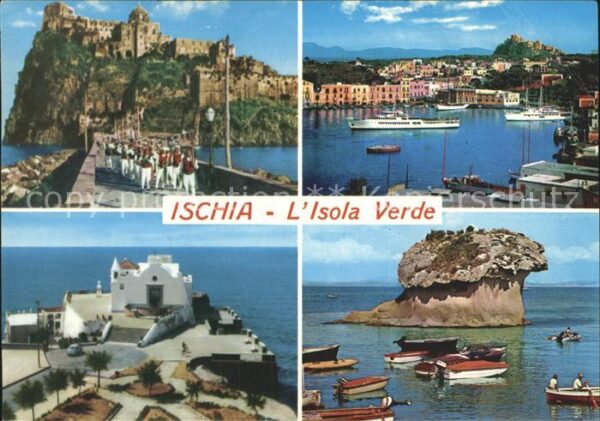 Ischia Fungo Hafen Castello Aragonese