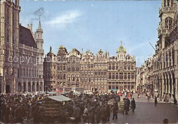 Bruessel Bruxelles Marktplatz