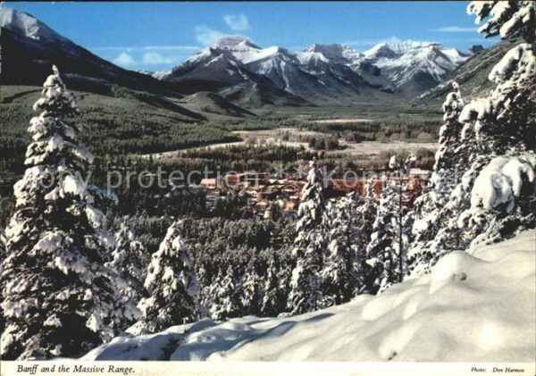 Banff Canada Teilansicht im Winter