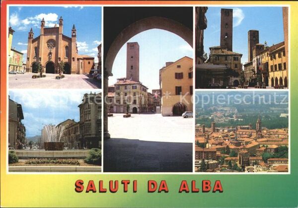Alba Adriatica Kirche Platz Panorama