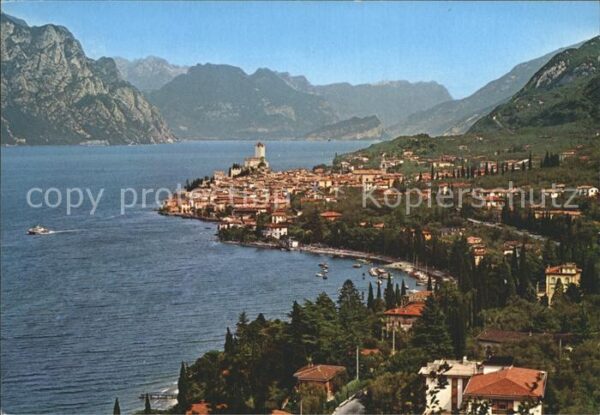 Malcesine Lago di Garda Teilansicht mit See