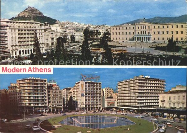 Athen Griechenland Syntagma Platz Omonia Platz