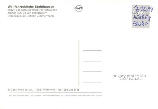 Steinhausen Bad Schussenried Wallfahrtskirche – Bild 2