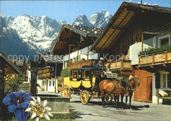 Garmisch-Partenkirchen Postkutsche Frühlingsstrasse