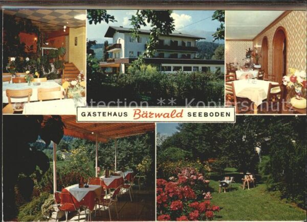 Seeboden Millstaettersee Gästehaus Bärwald Aufklappkarte