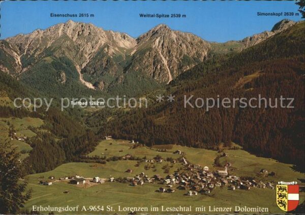 St Lorenzen Lesachtal Lienzer Dolomiten Eisenschuss Simonskop