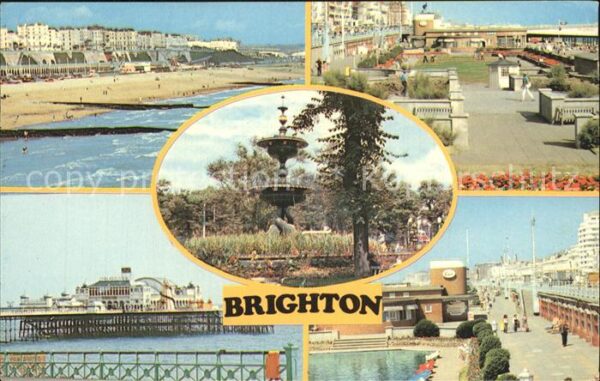 Brighton East Sussex Beach Palace Pier Old Steine Gardens