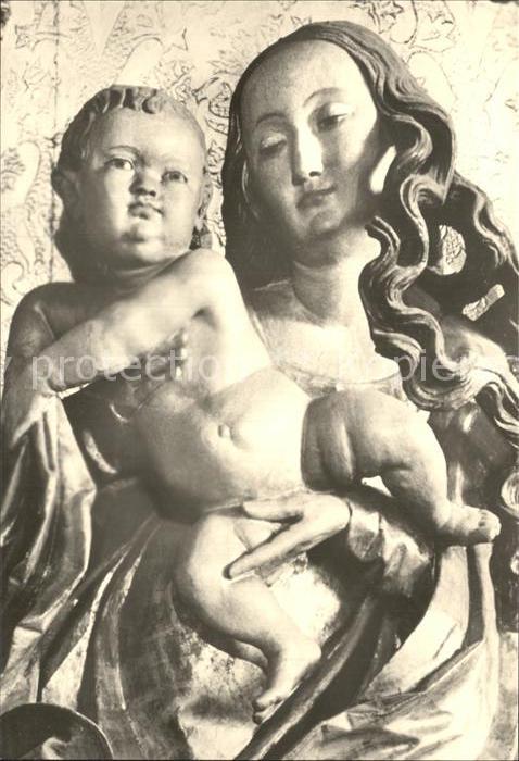 Parchim Mecklenburg-Vorpommern Detail einer Madonna aus einem Schreina