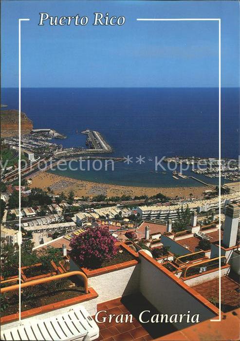 Puerto Rico Gran Canaria Blick auf den Hafen