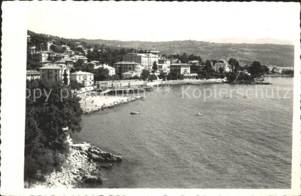 Opatija Abbazia Strandpartie