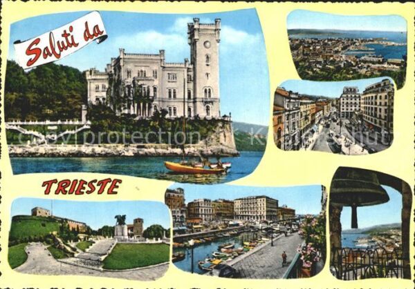 Trieste Hafen Denkmal Schloss