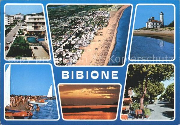 Bibione Strand Fliegeraufnahme