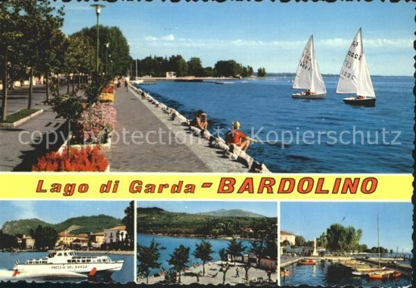 Bardolino Lago di Garda Hafen Partie am Wasser Gardasee