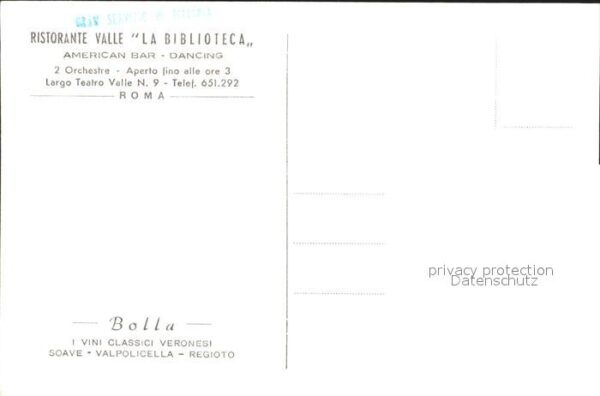 Roma Rom Ristorante Valle La Biblioteca – Bild 2