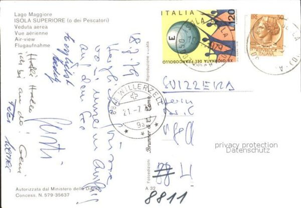 Isola Pescatori Fliegeraufnahme Lago Maggiore – Bild 2