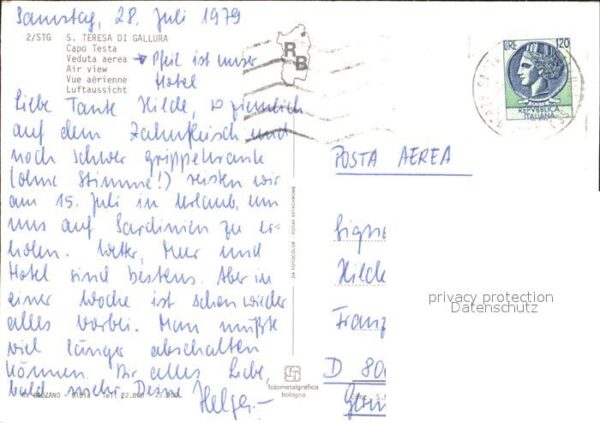 Italien Italia Italy Fliegeraufnahme Capo Testa – Bild 2