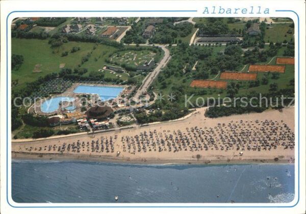 Albarella Fliegeraufnahme mit Strand