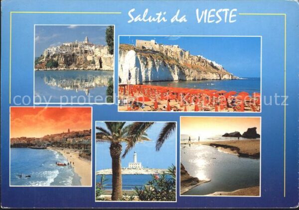 Vieste Foggia Steilküsste Leuchtturm Foggia