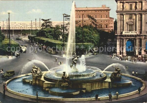 Roma Rom Piazza Esedra Fontana