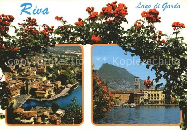 Riva del Garda Ortsansichten Kirche Gardasee Rosenbusc