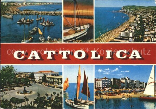 Cattolica Rimini Riviera Adriatica Hafen Strand Platz Se