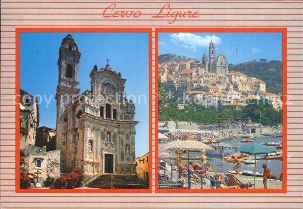 Cervo Strand Altstadt Barockkirche Riviera de
