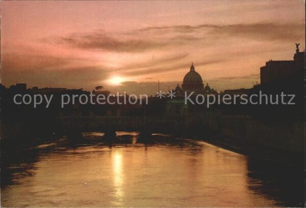 Roma Rom Tramonto sul Tevere Sonnenuntergang am