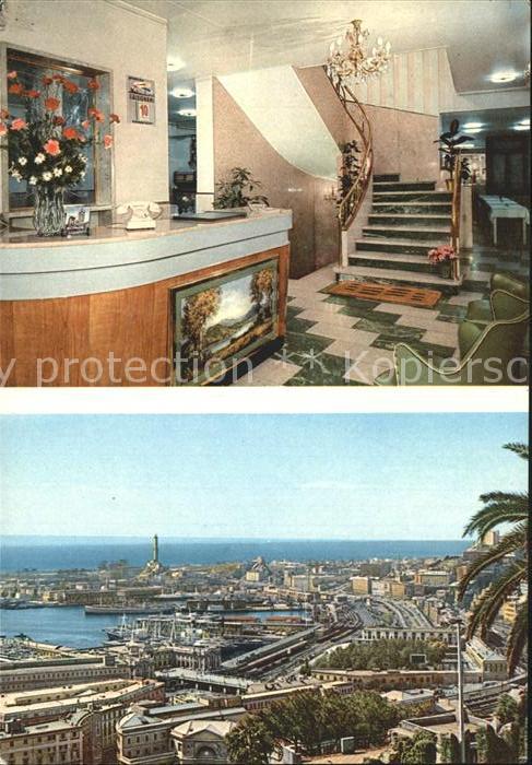 Genova Genua Liguria Hotel Torinese Rezeption Panorama Hafen