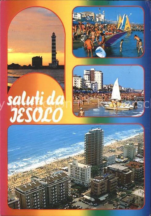 Lido di Jesolo Strand Segeln Hotels Fliegeraufnahme Le