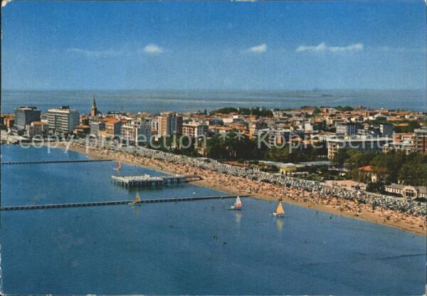 Grado Gorizia Spiaggia dall aereo Strand Fliegeraufna