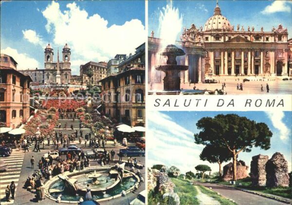 Roma Rom Trinita dei Monti Basilica di San Pietr