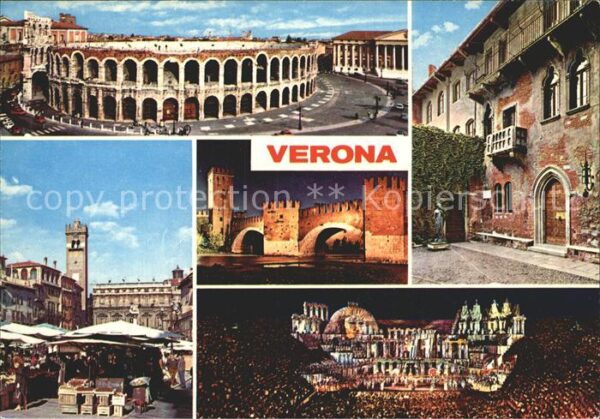 Verona Veneto Arena Marktplatz Brücke