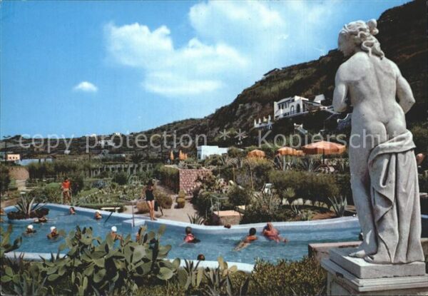 Forio d Ischia Giardini Terme Poseidon Statue Swimming