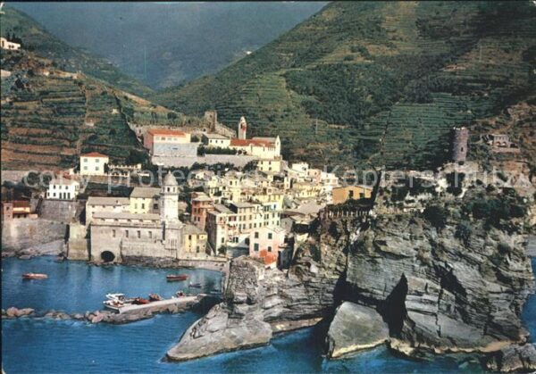 Vernazza Cinque Terre dall aereo