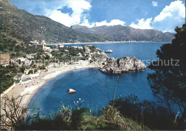 Taormina Sizilien Panorama Strand Küste