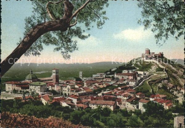 Assisi Umbria Panorama dal Monte Subasio