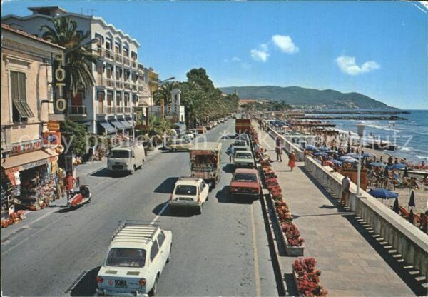 Diano Marina Lungomare e spiaggia Strand Promenade R