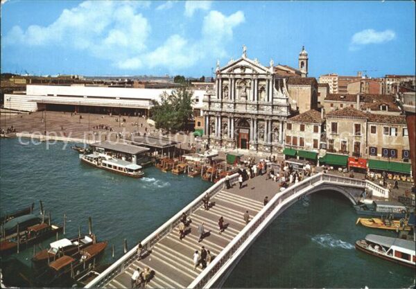 Venezia Venedig Chiesa degli Scalzi e Stazione Ferrovia