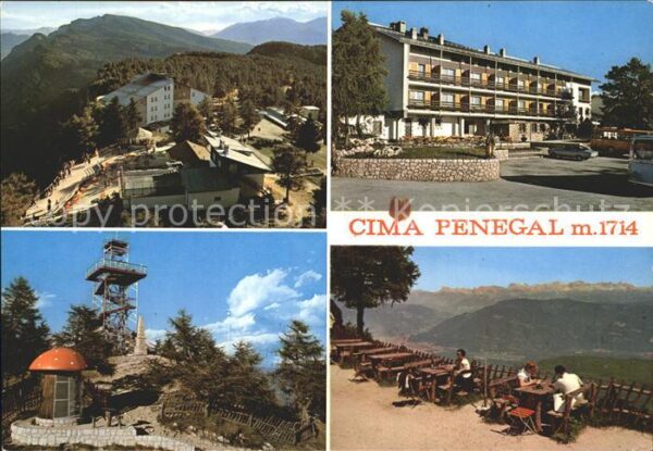 Cima Penegal Berghotel Terrasse Aussichtsturm Alpenp