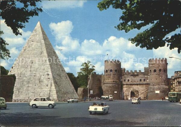 Roma Rom Piramide di Caio Cestio e Porta San Pao