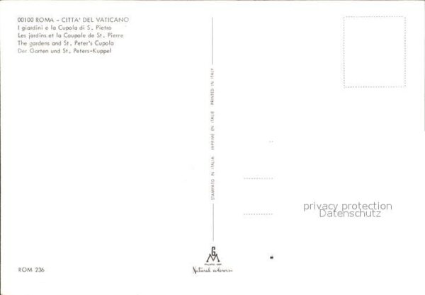 Roma Rom Citta del Vaticano Giardini Cupola di B – Bild 2
