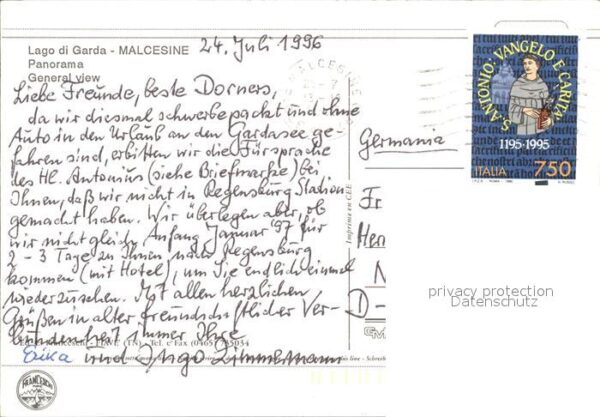 Malcesine Lago di Garda Panorama Gardasee Alpen – Bild 2